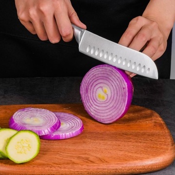 Набор из 16 стальных кухонных ножей Sharp в блоке Стояк + ножницы