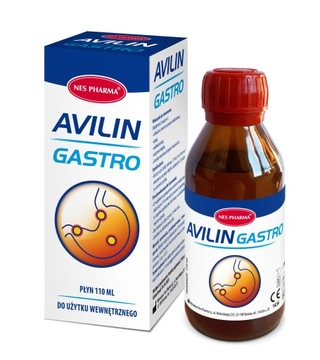 Avilin Gastro płyn refluks zgaga wrzody 110 ml