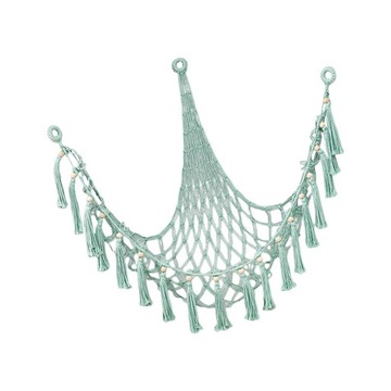 Мягкая игрушка-гамак с мягкой сеткой, макраме