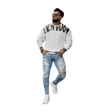 Bluza męska OLAVOGA GRAFFITI 2024 ecru - XL