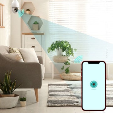 IP WIFI 3MPX ПОВОРОТНАЯ ЛАМПОВАЯ КАМЕРА ДЛЯ МОНИТОРИНГА НА УЛИЦЕ В ПОМЕЩЕНИИ