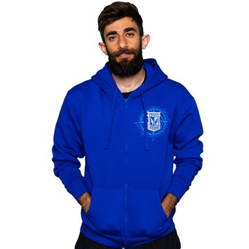 BLUZA ROZPINANA LECH POZNAŃ KOLEJORZ ON TOUR NIEBIESKA L
