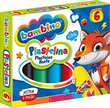 PLASTELINA BAMBINO 6 KOLORÓW