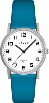 LAVVU Srebrny damski tytanowy zegarek MANDAL