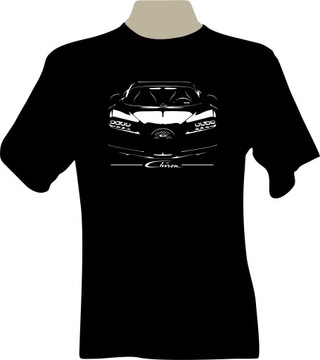KOSZULKA T-shirt z nadrukiem fana bugatti CHIRON
