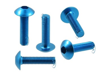 АЛЮМИНИЕВЫЙ ОБТЕКАТЕЛЬ ВИНТ M5 СИНИЕ винты