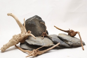 Zestaw Kamienie Skały Korzeń Red Moor do Akwarium Terrarium Dekoracja ZKK40