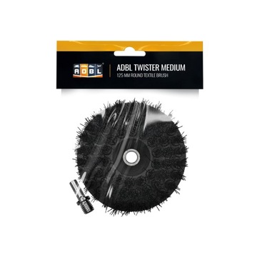 ADBL Twister Medium 125mm Black Szczotka Tapicerki