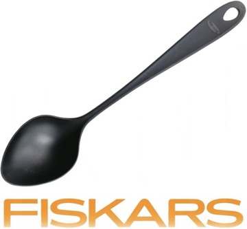FISKARS ŁYŻKA NABIERKA DO MIESZANIA SOSÓW zup KUCHENNA 30cm TWORZYWO CZARNA