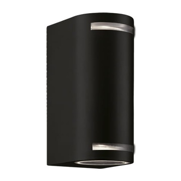 Kinkiet zewnętrzny ogrodowy czarny IP44 35W FOREST 2xGU10 C Ideus 03012