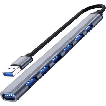 HUB USB 3.0 ROZGAŁĘŹNIK SZYBKI ROZDZIELACZ ADAPTER 7 PORTÓW USB