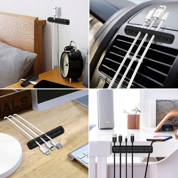 Держатель кабельного органайзера для стола, автомобиля