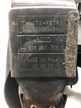 AUDI A5 SPORTBACK РЕМЕНЬ ПЕРЕДНИЙ ЛЕВ 8T8857705C ОРИГИНАЛ