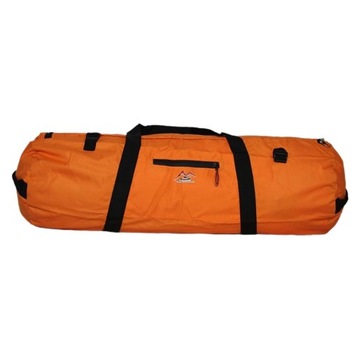 Torba do przechowywania namiotu kempingowego z regulowanymi klamrami, pomarańczowa