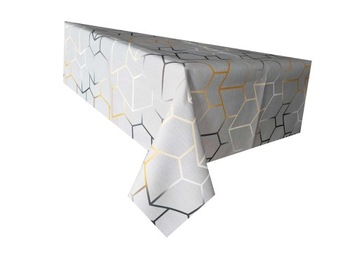 OBRUS / Szary / Złoty / Plamoodp Glamour 120x360