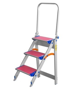 STOŁEK DRABINA ROZKŁADANY Z PORĘCZĄ DRABEX TP8020P