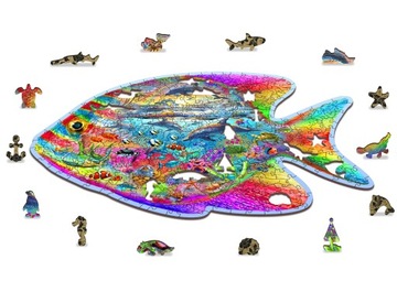 Деревянный пазл «Волшебная рыбка» 250 деталей