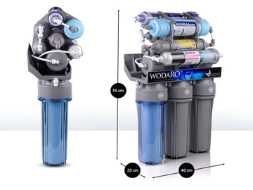 ФИЛЬТР ВОДЫ ОСМОСА WaterRO RO10 ГРАФИТОВЫЙ РЕДОКС-НАСОС
