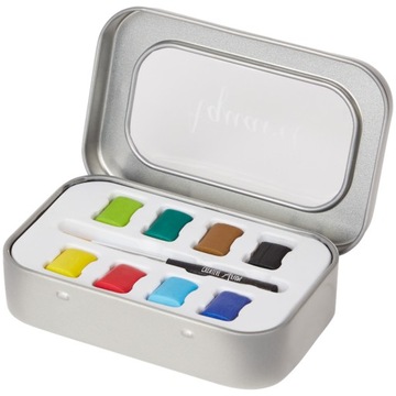 МИНИ-НАБОР АКВАРЕЛЕЙ 8 ЦВЕТОВ В БАНКЕ