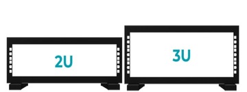 Подставка RACK 19 дюймов 2U, черная подставка Stalflex Rack