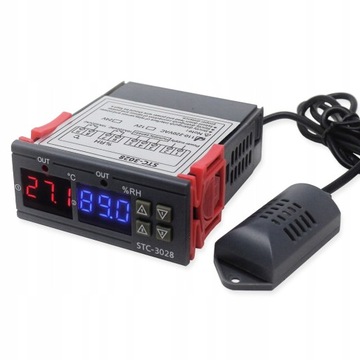 REGULATOR TEMPERATURY WILGOTNOŚCI TERMOSTAT 230V