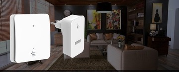 БЕСПРОВОДНОЙ НАРУЖНЫЙ ДВЕРНОЙ ЗВОНОК БЕЗ АККУМУЛЯТОРА LINBELL M2L ВОДОНЕПРОНИЦАЕМЫЙ IPX7