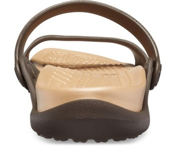 CROCS CLEO LEKKIE KLAPKI ESPRESSO FLIP PLAŻA LATO BASEN W10 41- 42 41,5