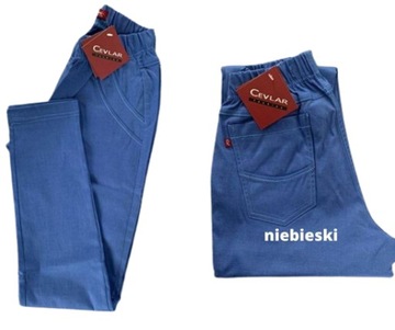 Spodnie zwężana nogawka CEVLAR niebieski r.44