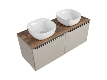 SZAFKA ŁAZIENKOWA BLAT 120 CM SANTA FE +UMYWALKI