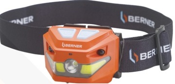 LATARKA CZOŁOWA CZOŁÓWKA Z CZUJNIKIEM RUCHU BERNER 250LM IP54 USB-C