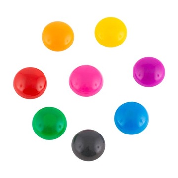 Kolorowe magnesy DRect 20mm 8 sztuk