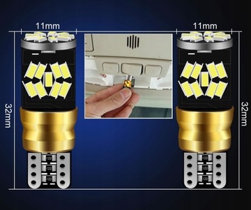 W5W T10 СВЕТОДИОДНЫЕ ЛАМПЫ ДЛЯ ПАРКОВКИ ЗАДНИЙ ИНТЕРЬЕР CANBUS 360 МОЩНАЯ ЛАМПОЧКА CANBUS