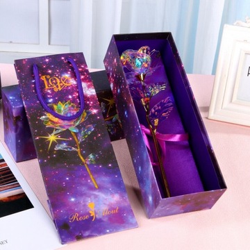 Идея подарка на конец года Вечная золотая роза учителю