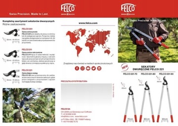 Легкий двуручный садовый секатор FELCO 221-70.