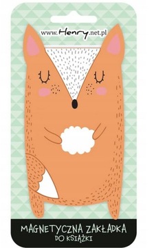 669153 ZAKŁADKA DO KSIĄŻKI MAGNETYCZNA LIS LISEK