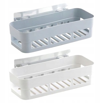 2x Plastikowa półka pod prysznic Szampon na