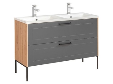 SZAFKA Z UMYWALKĄ 120CM MADERA NA NÓŻKACH