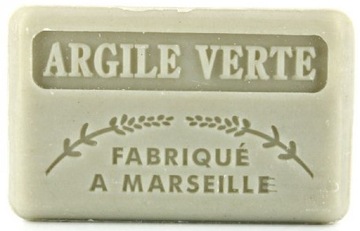 Delikatne Francuskie mydło Marsylskie ARGILE VERTE ZIELONA GLINKA 125 g