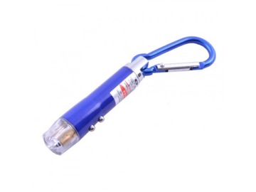 LASER BRELOK LATARKA 3w1 LED MIGAJĄCA (2502