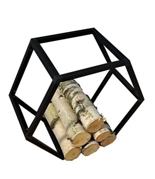 STOJAK HEXAWOOD na drewno kominkowe LOFT