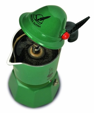Алюминиевая КОФЕВАРКА BIALETTI BREAK ALPINA 3 т