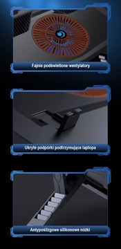 ПОДСТАВКА-ОХЛАЖДАЮЩАЯ ПОДСТАВКА ДЛЯ НОУТБУКА 12–17 ФУТОВ