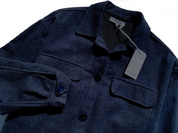 BOLONGARO płaszcz-koszula wierzchnia z wełną XS-Sló