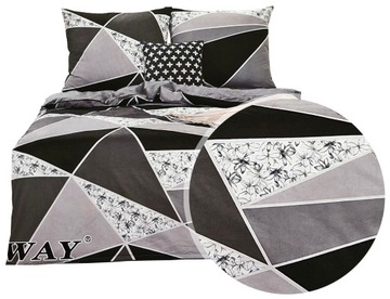 Komplet Pościeli Satynowej ELWAY 160x200 100% Bawełna Satynowa NOWE WZORY