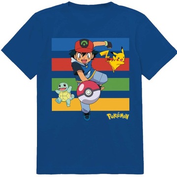KOSZULKA DZIECIĘCA T-SHIRT DLA DZIECKA POKEMON 152 PREZENT JAKOŚĆ