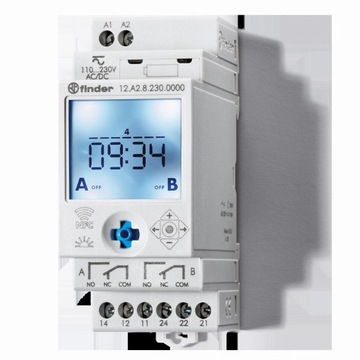 Zegar tygodniowy ASTRO NFC 2P 16A IP20 230V AC/DC 12A282300000PAS