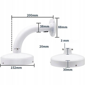 НАСТЕННОЕ КРЕПЛЕНИЕ ДЛЯ КАМЕРЫ УСТАНОВКА КУПОЛЬНОЙ КАМЕРЫ УНИВЕРСАЛЬНЫЕ КРЕПЛЕНИЯ