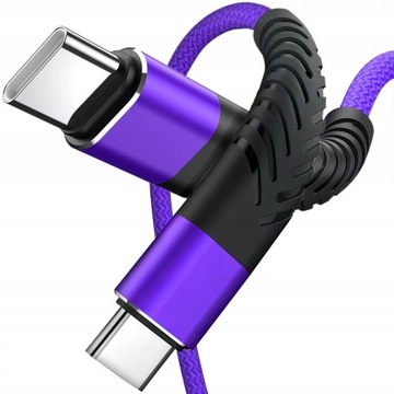 Kabel USB C USB C (Szybkie Ładowanie, Typ C, 60W, 3A, 1.8M Oplot DataCable)