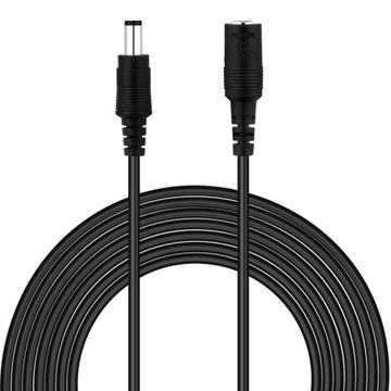 PRZEDŁUŻACZ ZASILACZA DO KAMER CCTV DVR JACK 5M