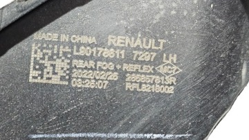 SVĚTLO PRAVÁ ZADNÍ RENAULT ARKANA 265800539R 265857813R
